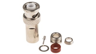R316007000 - Connecteur BNC coaxial mâle Droit 50 Ohms montage sur câble