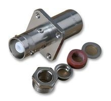 R316257000 - RF/coaxial connector, BNC coaxial, straight flange jack, solder, 50 ohm
