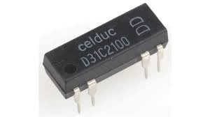 D31C2100 - Relais Reed Celduc 1 RT 5V c.c. 0,25 A, Montage sur CI
