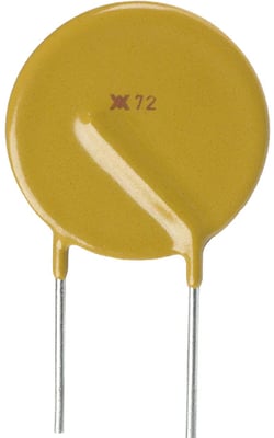 RXE250 - FUSIBLE DE REINITIALISATION PTC, 72V 2.5A RADIAL