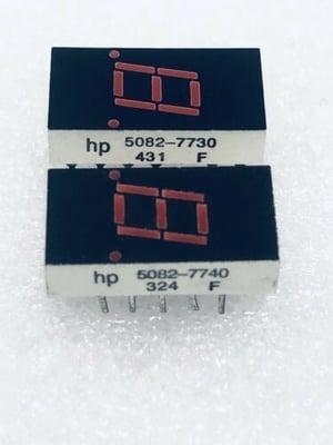 5082-7740 - AFFICHEUR 7 SEGMENTS ROUGE 7.6 mm