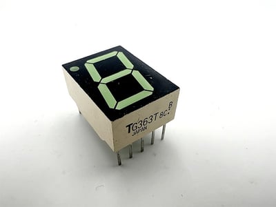 TLG363T - AFFICHEUR 7 SEGMENTS VERT