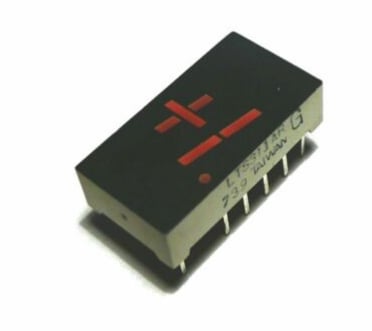 LTS311AR - AFFICHEUR +/-1 8mm ROUGE