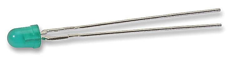 HLMP-1503 - LED VERTE Traversant, T-1 (3mm), 10 mA, 2.1 V, 569 nm