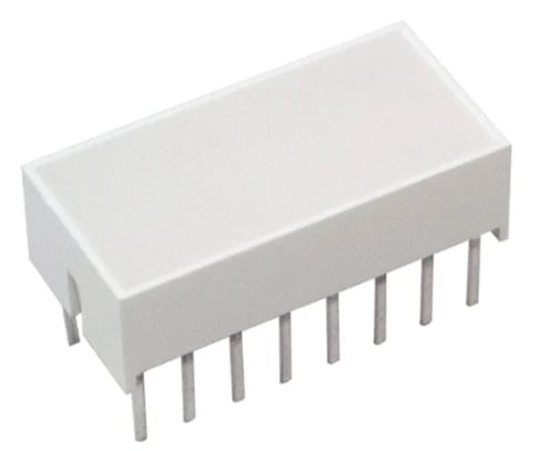 HLMP-2685 - RESEAU DE BARREGRAPHES RECTANGULAIRES A LED ROUGE