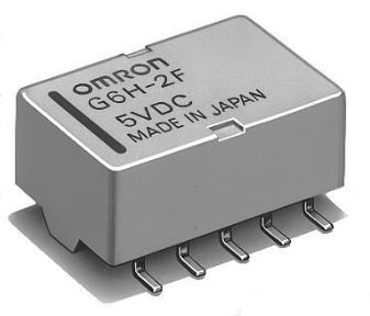G6H-2F-5DC - RELAIS TELECOM DPDT 1A 5VDC MONTAGE EN SURFACE