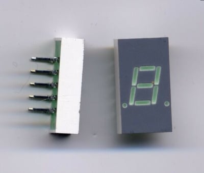 HDSP-3603 - AFFICHEUR LED VERT 571nm 0.3in 7 SEGMENTS