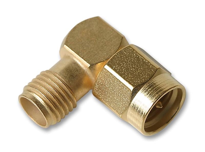 R125771001 - Adaptateur, Coudé vers la droite, Fiche SMA - Prise SMA, 50Ohm