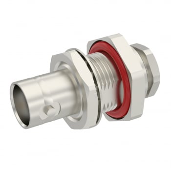 R141327000 - Connecteur coaxial RF BNC, Jack cloison droite, A souder, 50 ohm