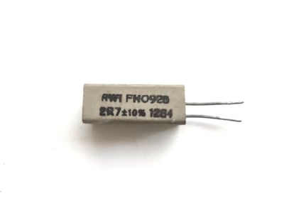 RW1-2R7-10% - RESISTANCE BOBINEE CERAMIQUE 2,7 Ohm 10%