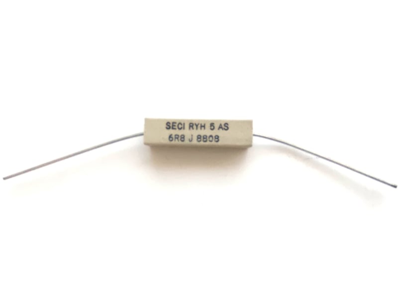 RYH5-6R8-5% - RESISTANCE BOBINEE DE PUISSANCE CERAMIQUE 6,8 Ohm