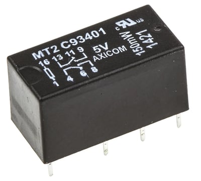MT2-C93401 - RELAIS SIGNAL FAIBLE 5V, 150mW ( 1462000-1 )