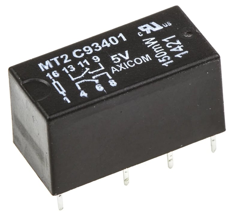 MT2-C93401 - RELAIS SIGNAL FAIBLE 5V, 150mW ( 1462000-1 )