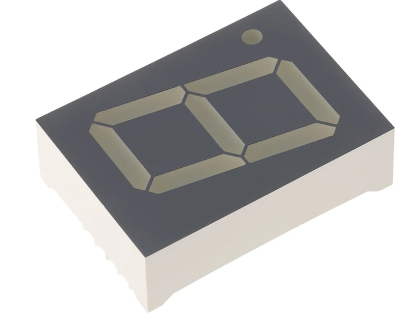 SA10-21EWA - AFFICHEUR LED ROUGE AC 7 SEGMENTS 25mm