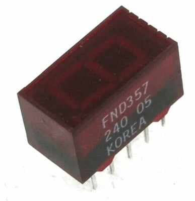 FND357 - AFFICHEUR LED 7 SEGMENTS ROUGE ( 5980-01-020-4637 )