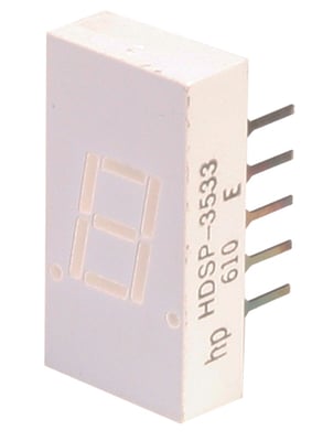HDSP-3533 -  AFFICHEUR LED NUMERIQUE 7 SEGMENTS,  ROUGE HAUTE EFFICACITE, 7.6mm