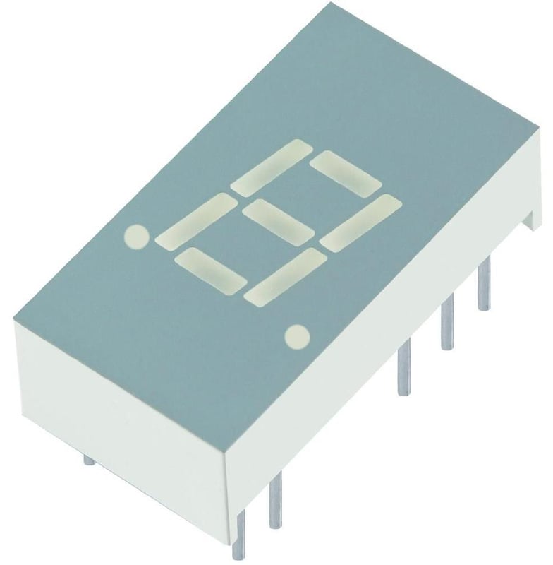 SCO3-12EWA - AFFICHEUR LED 7 SEGMENTS ROUGE