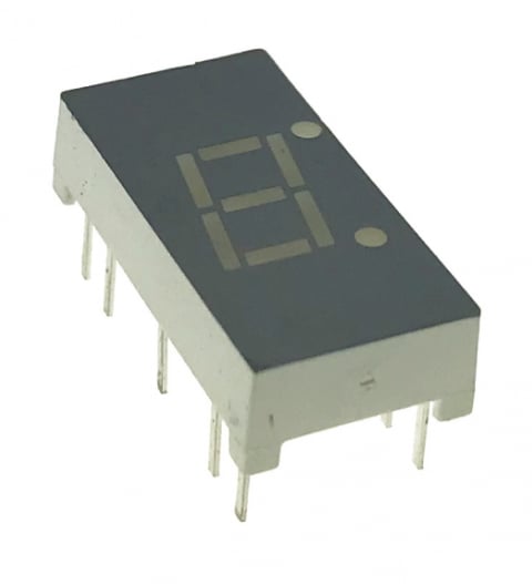 MAN3440A - AFFICHEUR LED VERT 7 SEGMENTS, .3" FACE GRIS CLAIR