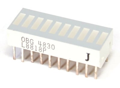 OBG-4830 LED 10-Element BAR Graph Display Super-Red/BAR Display Red