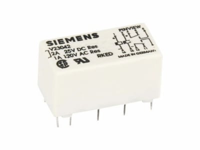 V23042-A2603-B101 - 12VDC High Dielectric Polarized PC Board Relay