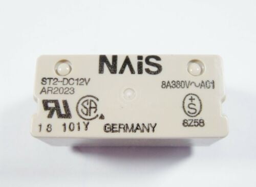 ST2-DC12V - RELAY GEN PURPOSE DPST 8A 12V