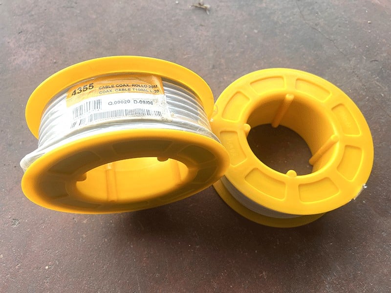 ROULEAU DE CABLE COAXIAL BLANC CXT Ø6,6mm 75 Ohm PVC 20 Mètres