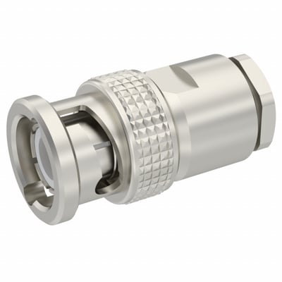 R605006000 - CONNECTEUR BNC BR2 BIFILAIRE MALE DROIT CABLE 6MM R605006
